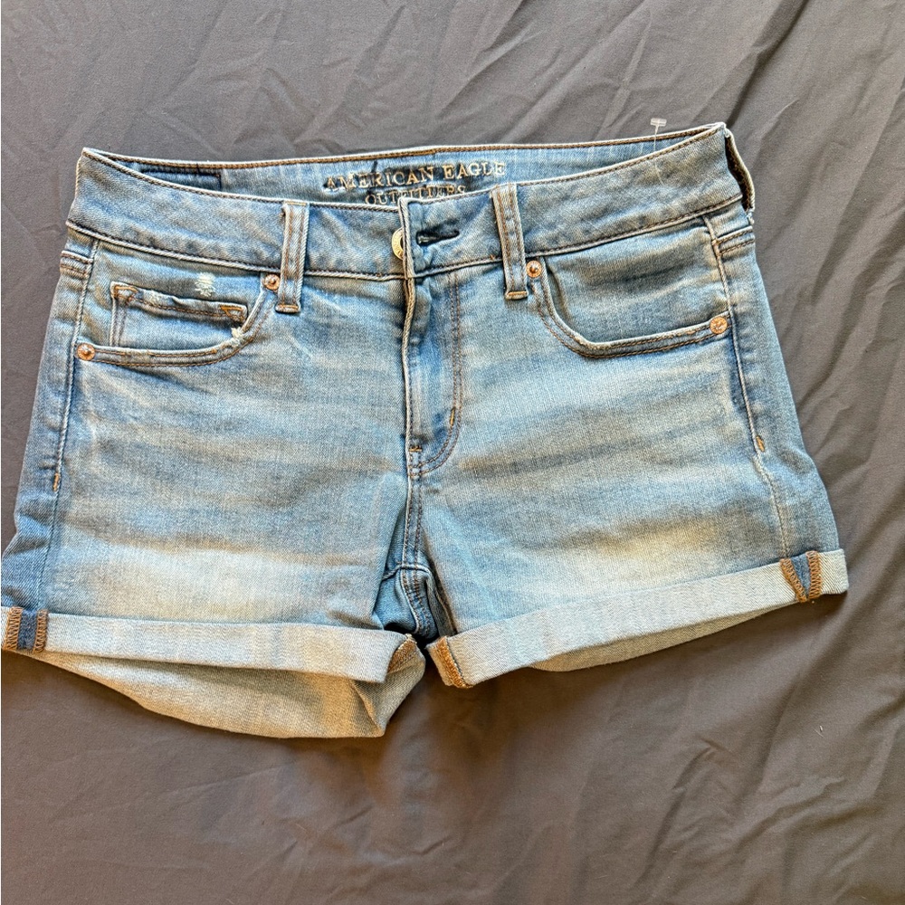 American Eagle Super Stretch Midi Shorts